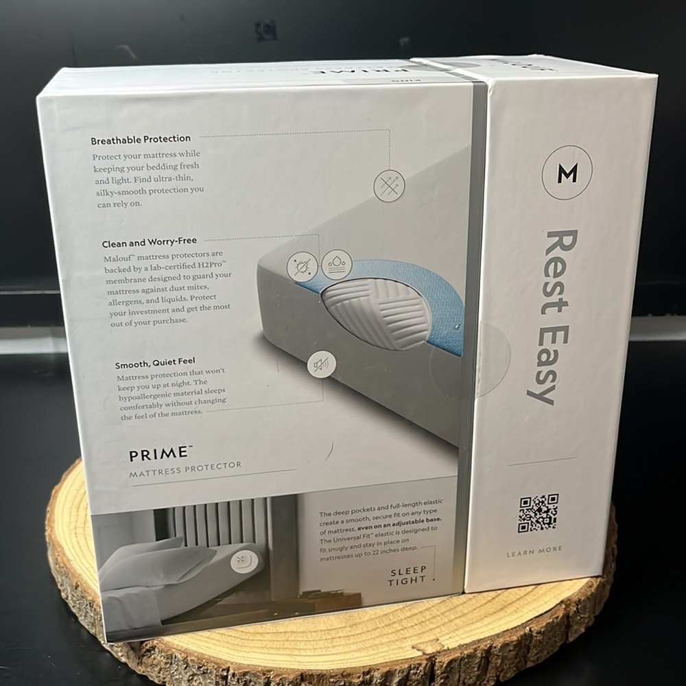 King size mattress protector NEW Prime Malouf rest easy breathable & waterproof - Picture 2 of 4